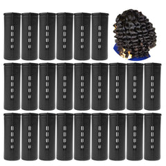 Jumbo Perm Rods 18 Pcs, Extra Large Size 3.25in/8.25cm Length, 1.38in/3.5cm Diameter, Red, Hair Rollers for Natural Hair, Home Hairdressing Tools