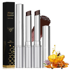 Honey Noir Black/Pink Honey Lipstick, Tinted Sheer Hydrating Lip Gloss for All Skin Tones - Moisturizing Lip Color, Non-Sticky, Long-Lasting Glossy Lip Tint for A Smooth (1PC-Pink)