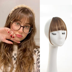 Clip in Bangs Fake Bangs Clip on Bangs for Women Suitable for Women's Daily Wear