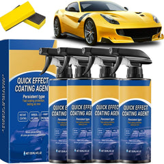 Upgrade Quick Effect Coating Agent For Car, Soapami Car Coating Spray, 3 In 1 Multi-Functional Persistent Type Shiny Cars Stuff,Car Scratch Wax Polish Spray Waterless Wash (1pcs)