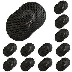 Soft 'N Style 2 Packs Pocket Palm Combs, Shampoo Comb, Massager Hair Brush Comb, Scalp Massager Brush Comb, Wave brush, Palm hair brush (Black)