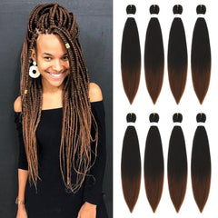 Lavender Purple Braiding Hair Pre Stretched 30 Inch Braiding Hair Extensions 3Packs Purple Synthetic Crochet Hair Twist Braids(30",Purple-3P)