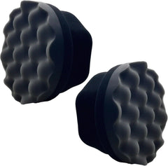 Tire Shine Applicator Pads, 2 Pcs Tire Dressing Applicator, Reusable Tire Shine Sponge Wave Contoured for Car Detailing, 3.15inch