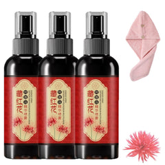 Saffron Hair Blackening Spray, Herbal Black Hair Spray, Saffron Hair Spray, Natural Plant Saffrons and Polygonum Multiflorum Essence Spray, Improve Dryness and Frizz, For All Hair Types