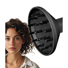 Diffuser Attachment for Shark FlexStyle Air Styling & Drying System, Enhance Natural Curls Accessories for Flex Style Dry Styler, Styling Tool for Wavy, Curly, Coily Hair, Grey
