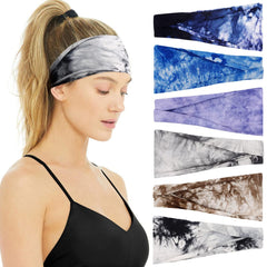 Huachi Non Slip Headbands for Fashion Workout Yoga Sports Exercise Sweatbands Summer Accessories Elastic Bands