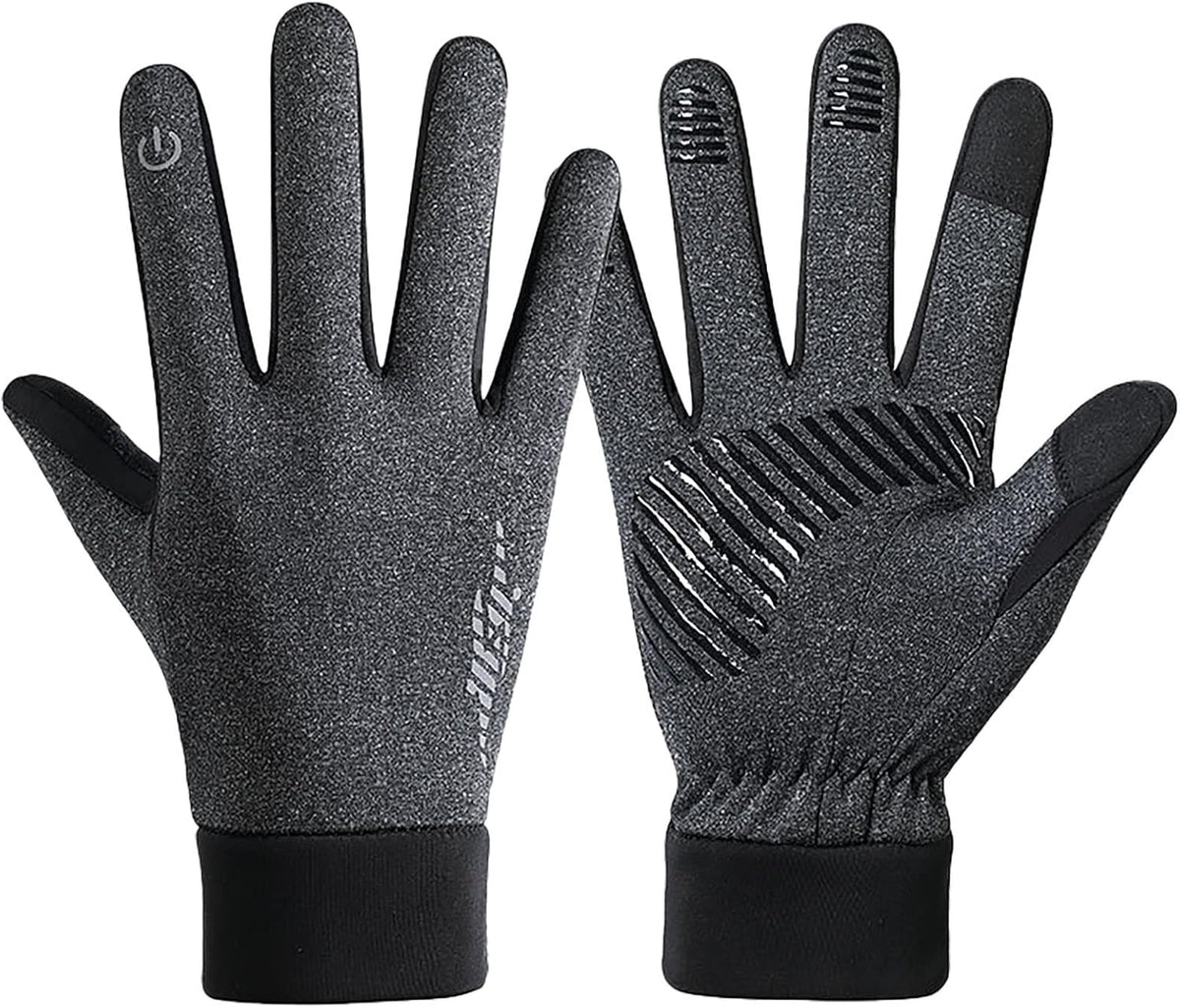 Winter Gloves Men, Thermal Windproof Touchscreen Waterproof Gloves Winter for Hiking Driving Cycling Running