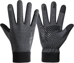Winter Gloves Men, Thermal Windproof Touchscreen Waterproof Gloves Winter for Hiking Driving Cycling Running