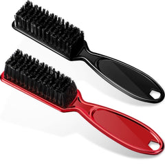Patelai 2 Pcs Barber Blade Cleaning Brush for Clipper Cleaning Nail Cleaner Styling Brush for Fades Tapers Trimmer Manicure Salon (Black)