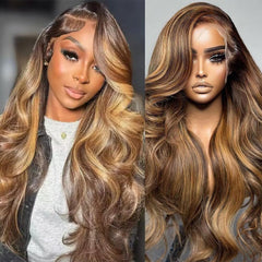 Straight Wigs Human Hair 13x6 HD Lace Frontal Wig Pre Plucked Pre Cut with Baby Hair Black Human Hair Wig 220 Density Natural Color Wigs for Black Women 30 Inch