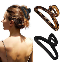 Large Hair Claw Clips, 4.3 Inch Non-Slip Big Unbreakable Hair Clip Matte Hair Claws for Women Long Thick Curly Hair, 2 Pack