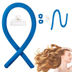 CORATED Heatless Curling Rod Headband, No Heat Silk Ribbon Rollers for Overnight Sleeping Curls, Styling Kit with Hair Clips and Scrunchie