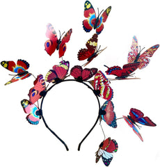 Halloween Butterfly Feather Headbands, Butterfly Antenna Headband Costume, Hair Band for Halloween Parties