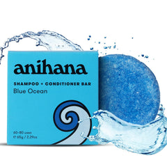 ANIHANA Shampoo Bar for Regular Normal Hair Clean Purifying Natural Healthy Look and Shine Paraben Free Manuka Honey and Almond 2.29 oz