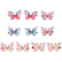 100Pcs Iron Blank French Barrette Hair Clip 4 Sizes 39/51/59/78mm Long Platinum for DIY Hair Accessories Making