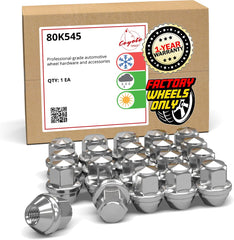 Wheel Accessories Parts 32 Pcs M14x1.5 14x1.5 Thread OEM Style Lug Nuts 1.77" Long Chrome 7/8" 22mm Hex Fits Chevy GMC Silverado Sierra 2500 HD 3500 HD GM 9596070 ｜ 611-236
