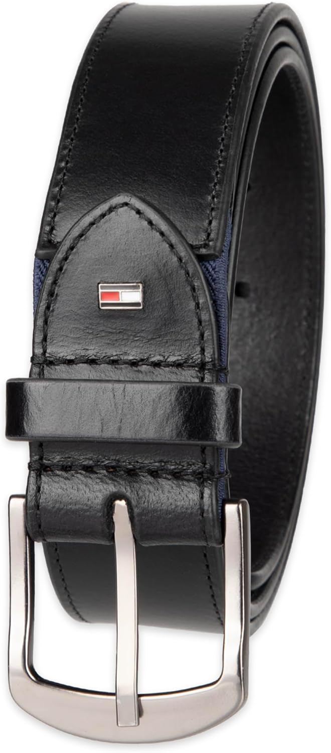 Tommy Hilfiger mens Casual Leather Belt - Classic Style for Everyday Wear