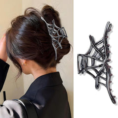 Halloween Bat Hair Claw Clips - Metal Black Metal, Punk Style for Halloween & Costume Parties, 1Pcs Hair Clip for Thin Thick Hair Punk & Y2K-Style for Updos & Braids
