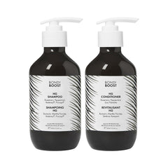 BondiBoost HG Anti-Thinning Shampoo Conditioner Set [16.90 fl oz each], Clinically Tested to Promote Fuller + Thicker-Looking Hair for Women & Men, Procapil, Redensyl & Rosemary Formula, Sulfate-Free