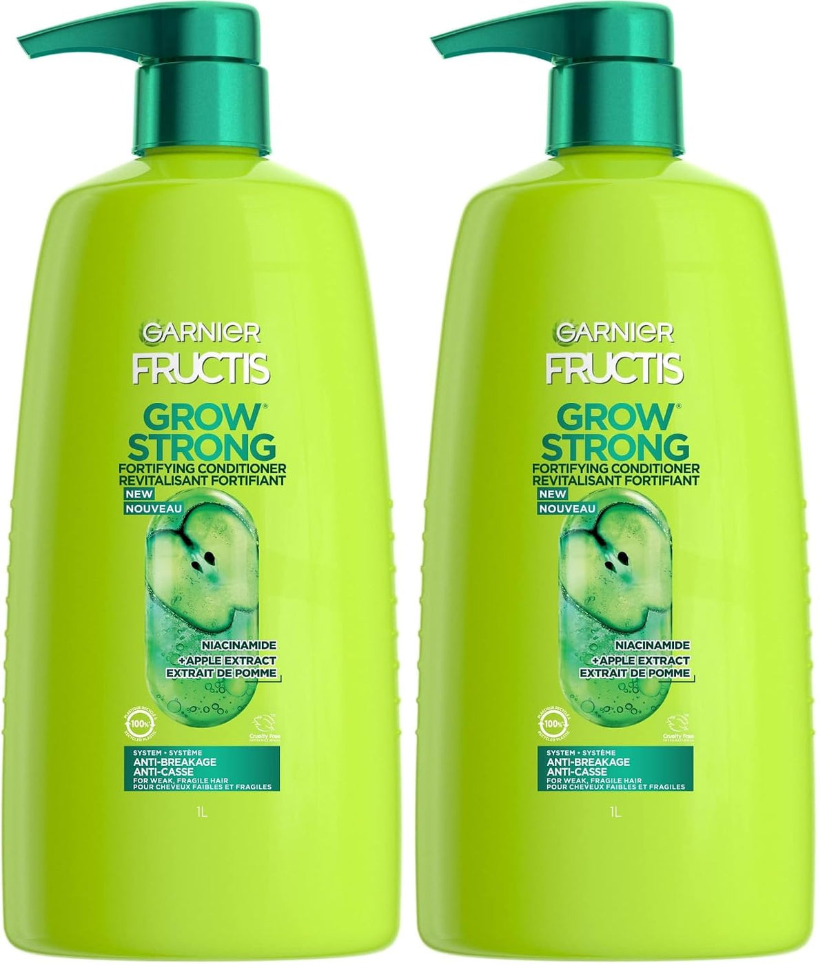 Garnier Fructis Grow Strong Conditioner, 33.8 Fl Oz, 1 Count (Packaging May Vary)