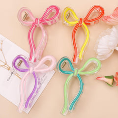 4 Pcs Bow Hair Clips Elegant Hair Claw Butterfly Hair Accessories for Girls Nonslip Butterfly Clips Hair Styling Accessories for Women