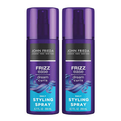 John Frieda Anti Frizz, Frizz Ease Dream Curls Daily Styling Spray for Curly Hair, Magnesium-enriched Formula, 6.7 Oz