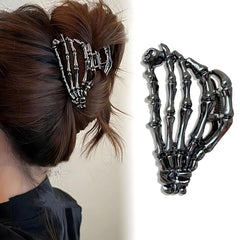 Halloween Bat Hair Claw Clips - Metal Black Metal, Punk Style for Halloween & Costume Parties, 1Pcs Hair Clip for Thin Thick Hair Punk & Y2K-Style for Updos & Braids
