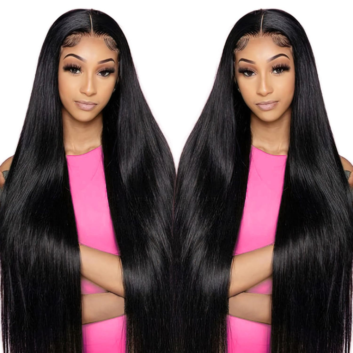 JKD 13x6 Lace Front Wigs Human Hair 30 Inch Natural Black Straight Wig Human Hair 220 Density Hd Lace Frontal Wig With Baby Hair for Women Colored Wigs