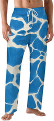Lemon Prints Pajama Pants for Men Soft Lightweight Lounge Pj Bottoms with Drawstring Pockets