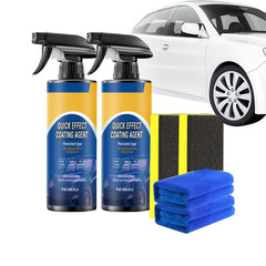 Nano Quick Coat Restore, Quick Effect Coating Agent Spray for Cars, Waterless Wash, Cars Scratch Wax Polish Spray for Shine & Protection (2PCS)