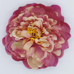 Peony Flower Hair Clip Hanfu Hairpin Bridesmaid Pin up Flower Brooch Party Wedding Decor (one size, red)