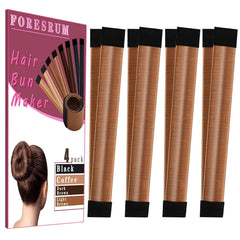 4 Pcs Magic Donut Hair Accessory - Ballet Bun Maker for Women and Kids