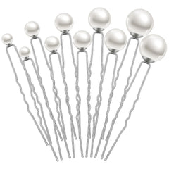 32 Pieces Wedding Pearl Hair Pins Bridal Pearl Rhinestone Hair Accessories U Shape Barrette for Bride Bridesmaid Women(Gold)