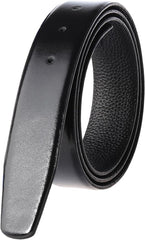 Men Leather Belt Strap without Buckle Head, Men's cowhide leather denim belt 3.4cm casual cowhide leather belt