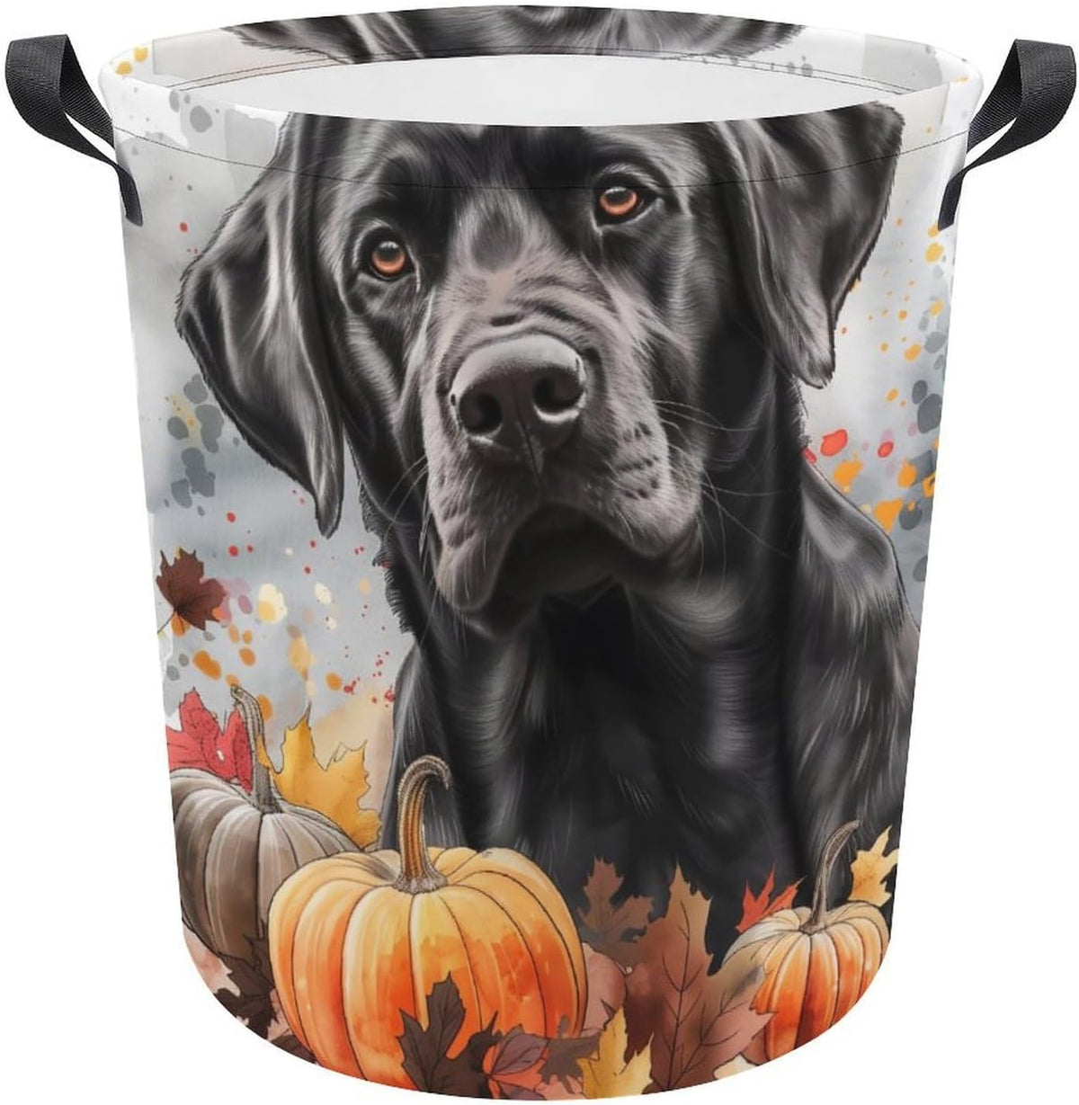 Fall Dog Laundry Hamper Cute West Highland White Terrier Dog Hampers for Laundry Dirty Clothes Basket Organizer Room Decor