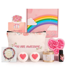 Spa Gifts Basket for Women, Birthday Gifts for Mom, Coworker Gifts Set , Get Well Soon Gifts for Sister Best Friends Girlfriend (Awesome)