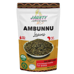 Jaunty Organics Natural Ambunnu Leaves | Herbal Hair Growth and Repair Shampoo , Conditioner & Detangler | Promotes Longer, Thicker and Stronger Hair | 50g packs , Non-GMO, 1.8 Ounce (Pack of 1)