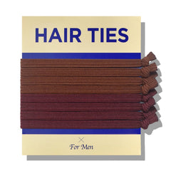 Knotted Hair Ties for Men 5 Pcs (Wide, Black) - No Damage Crease Breakage for Long Hair | Buns Curly Thick Elastic Hair Ties for Guys | Perfect Hairtie
