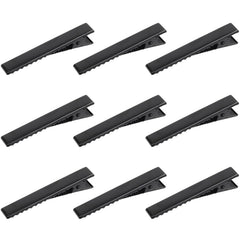 YAKA 50 Pack 1-3/4 Inch(45 mm) Black Alligator Hair Clip Flat Top with Teeth for Arts & Crafts Projects,Teeth Single Prong Metal Clips Hairbow Accessory,Hair Care,Woman
