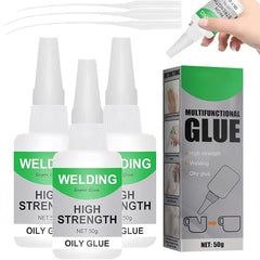 Magic Glue, Universal Super Glue Strong Bonding Magic Glues Multifunctional Magic Glues Oily Glue All Purpose Super Glues for Metal, Plastic, Wood, Ceramics (3 Pcs)