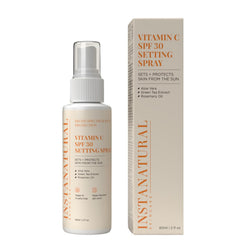 InstaNatural Skin Care Vitamin C SPF 50 Broad Spectrum Sunscreen Spray, Brightens & Hydrates, UVA, UVB Sun Protection Sunblock, with Aloe Vera & Botanicals, Aerosol Bottle, 5.5 Fl Oz