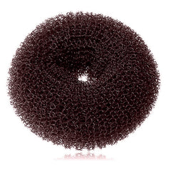 Kitjans Hair Bun Maker, 2PCS Large Ring Style Bun Donut Hair Shaper for Thick and Long Hair, 3.5 Inch/Black