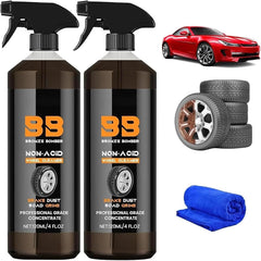 2025 Upgraded Bronze Bomber Wheel Cleaner, Tire Cleaner,- Safe on Chrome and All Wheel Finishes - Brake Dust, Dirt, Browning, Grease, and Grime Remover (US Stock) (2)