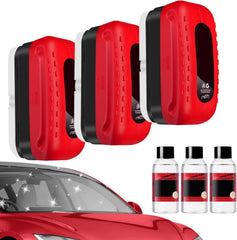 Car Glass Oil Film Cleaner, 2026 New Glass Cleaning Board for Cleaner View with Applicator, Universal Car Glas Oil Film Removal Anti-rain Mist Cleaning Wipes Brush for All Vehicles (1)