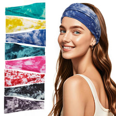 8 Pack Headbands for Women, Boho Style Headbands Non Slip Fashion Wide Headband Hair Wrap Stocking Stuffers for Women Girls
