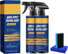 Coating Agent for Car Coating Spray, Car Scratch Wax Coating Spray with Towel & Sponge, Oil Film Emulsion Glass Cleaner 120ml (1PC)