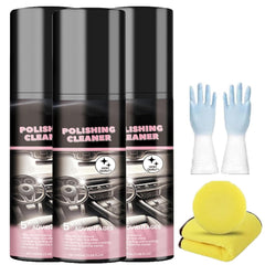 Favourcy Car Interior Protectant Spray, 2026 New Car Interior Polishing Cleaner - Interior All Purpose Cars Cleaner for Leather, Plastic, and Rubber Surfaces (1)