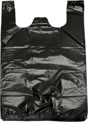 YYaaloa Plastic Bags T-shirt Bags 21x11.5inch (100 Count) with Handles for Small Business Grocery Shopping Restaurants Convenience Stores Unscented (100pcs)