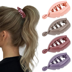 Hair Clips, 4Pcs Small Matte Banana Clips for High Ponytail, Mini Hair Jaw Clips Barrettes Styling Accessories for Thick Thin Hair Women Girls