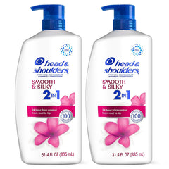 Head & Shoulders 2 in 1 Dandruff Shampoo and Conditioner, Anti-Dandruff Treatment, Tea Tree Oil for Daily Use, 32.1 oz Each, Twin Pack
